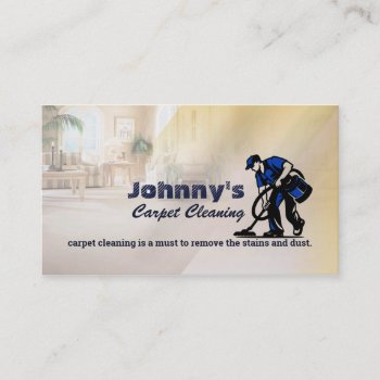 Carpet Cleaning Slogans Business Cards by MsRenny at Zazzle