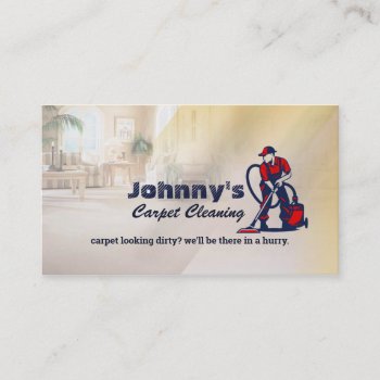Carpet Cleaning Slogans Business Cards by MsRenny at Zazzle