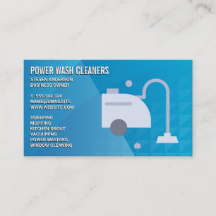 Carpet Cleaning   Steam Vacuum Business Card