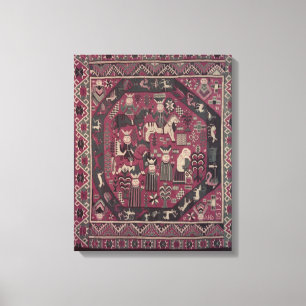 Carpet depicting knights canvas print