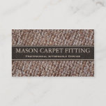 Carpet Fitter / Fitting Business Card at Zazzle