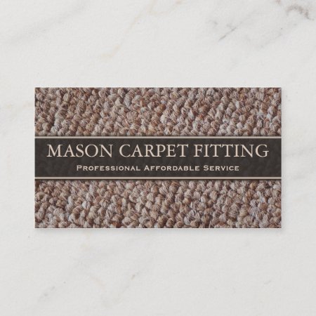 Carpet Fitter / Fitting Business Card