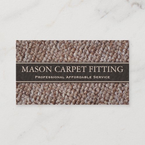 Carpet Fitter  Fitting Business Card