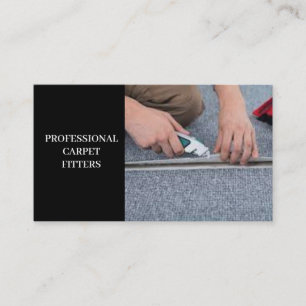 Carpet Fitter Service Professional Business Card