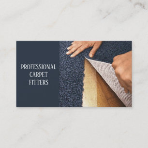 Carpet Fitter Service Professional Business Card