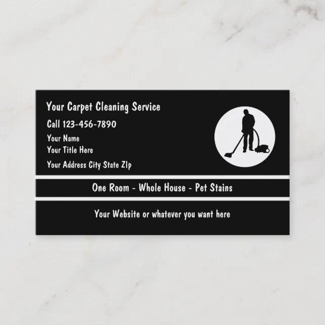 Carpet Floor Cleaning Business Cards Zazzle