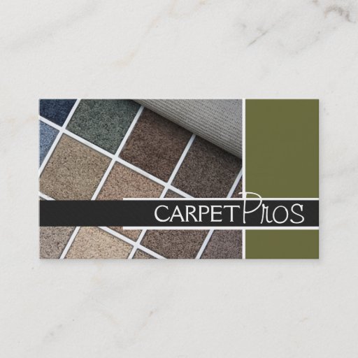 Customizable Carpet, Flooring, Construction Business Card