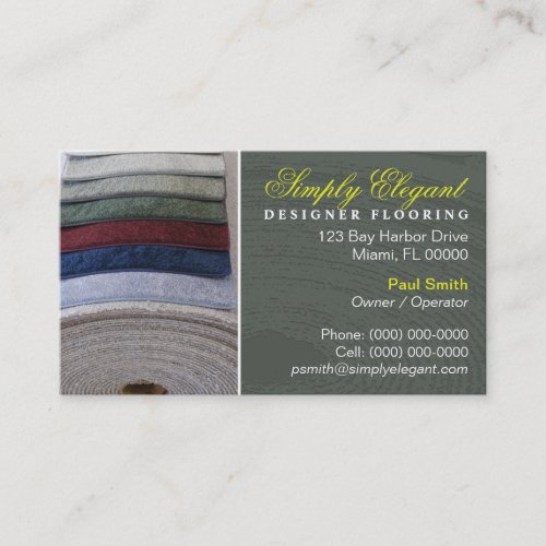 Carpet / Flooring Store Business Card