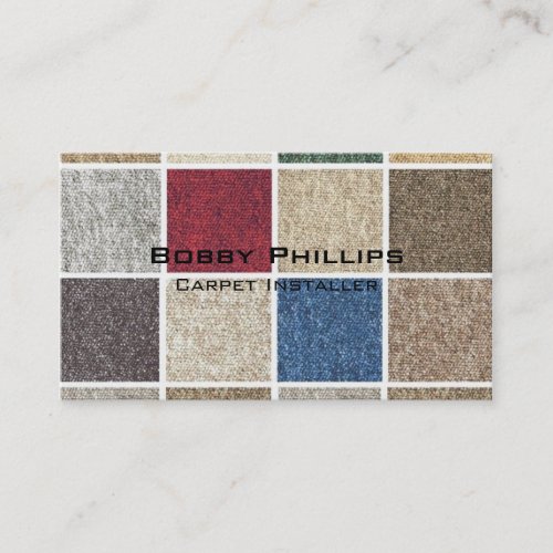 Carpet installer business card