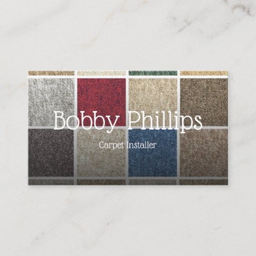 Carpet installer business card