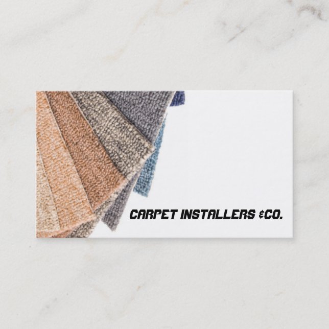 Carpet installer business card (Front)