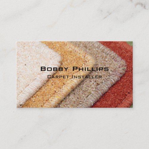 Carpet installer business card