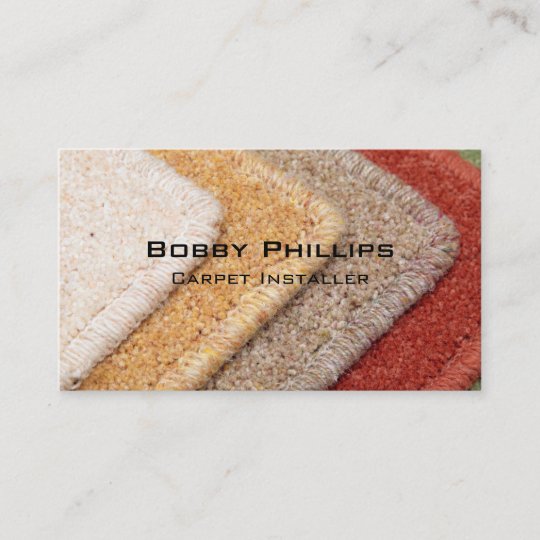 Carpet installer business card | Zazzle.com