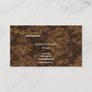 Carpet Installer Business Card