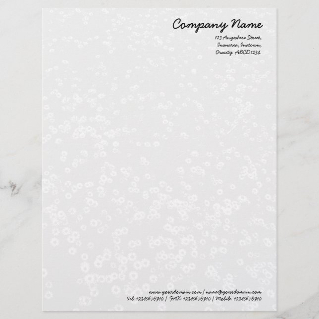 Carpet of Daisies - Light Gray Letterhead (Front)