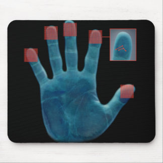 Carpet rat fingerprints mouse pad