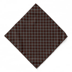 'Carpet' red cross tartan chess with rough parts  Bandana