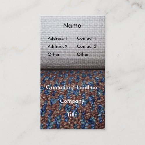 Carpet roll business card templates