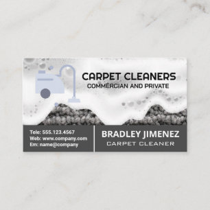 Carpet Steam Cleaner Vacuum   Rug   Soap  Business Card