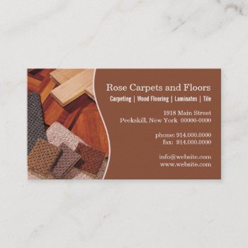 Carpets And Floors Business Card by starstreambusiness at Zazzle
