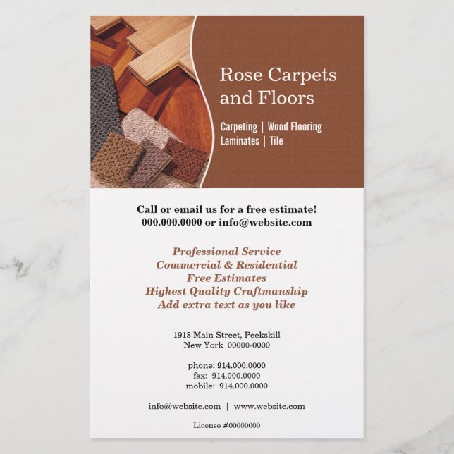 Carpets and Floors Flyer (Front)