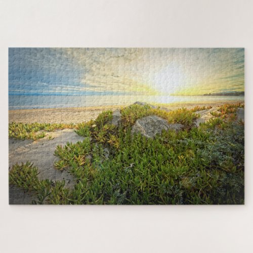 Carpinteria Beach Sunset Jigsaw Puzzle