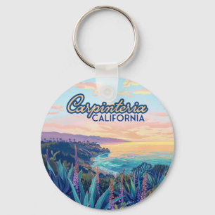 Carpinteria California Santa Barbara Ventura Beach Keychain
