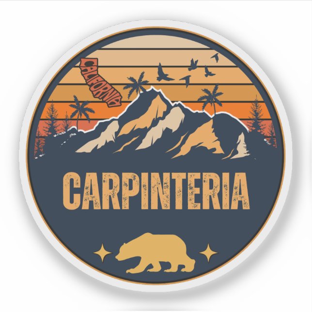 Carpinteria, California Sticker (Front)