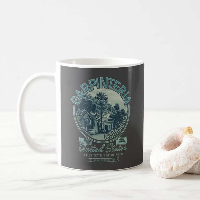 CARPINTERIA SANTA BARBARA CALIFORNIA COFFEE MUG (With Donut)