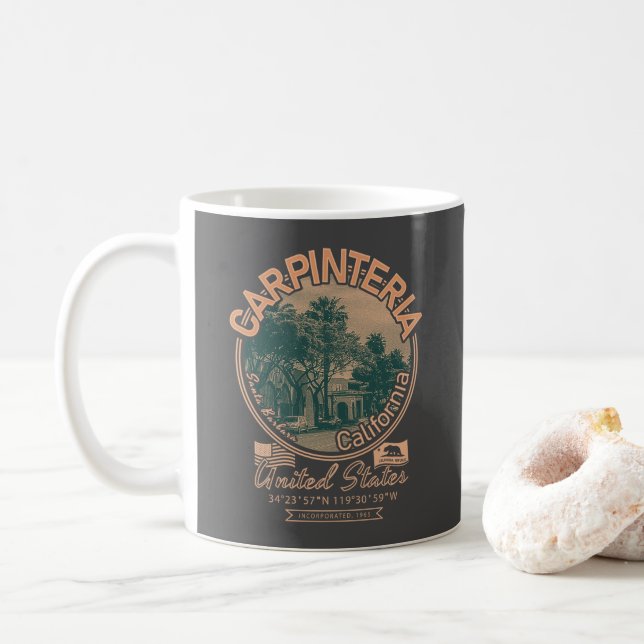 CARPINTERIA SANTA BARBARA CALIFORNIA COFFEE MUG (With Donut)