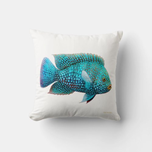 Carpintis Texas Cichlid Fish Pillow