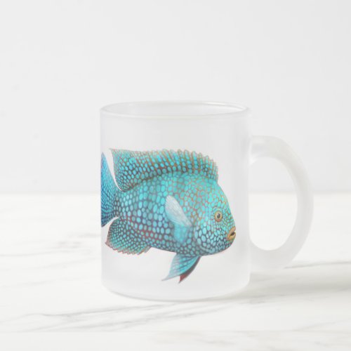 Carpintis Texas Cichlid Frosted Glass Mug