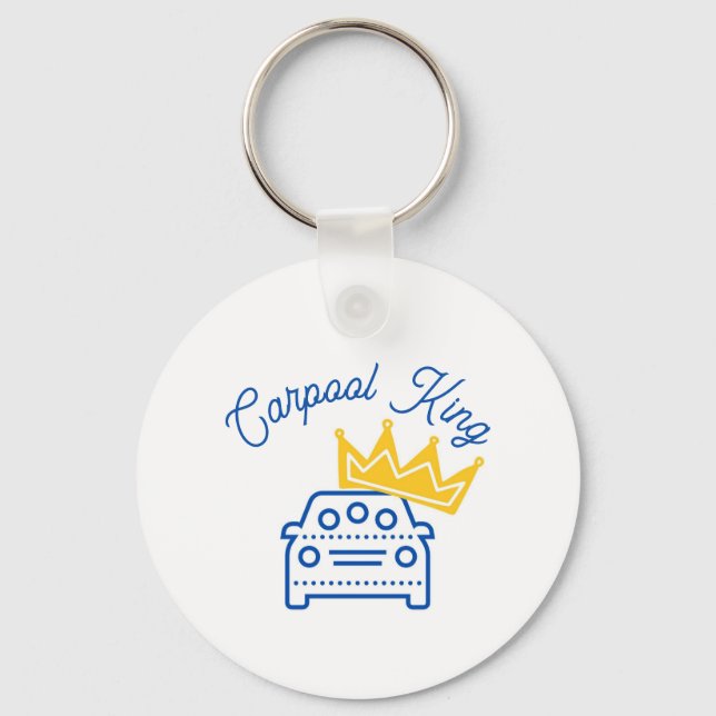 Carpool King Key-Chain Keychain (Front)