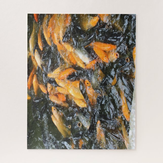 Carps in fish pond, Hanoi Jigsaw Puzzle (Vertical)