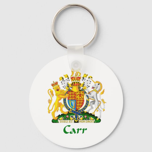 Carr Shield of Great Britain Keychain (Front)