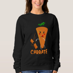 Carrate Carrot Karate Costume Vegans Costume Sweatshirt