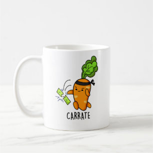 Carrate Funny Carrot Karate Pun  Coffee Mug