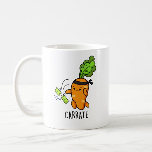 Carrate Funny Carrot Karate Pun  Coffee Mug