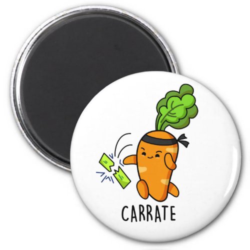 Carrate Funny Carrot Karate Pun  Magnet