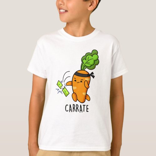 Carrate Funny Carrot Karate Pun  T_Shirt