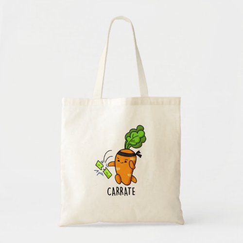 Carrate Funny Carrot Karate Pun  Tote Bag