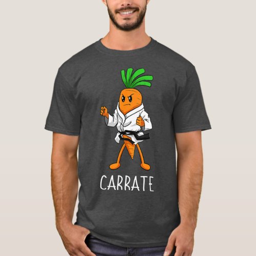 Carrate Karate Carrot Student Teacher Trainee Trai T_Shirt