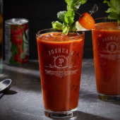 Carraway Monogram Bloody Mary Cocktail Glass (Front)