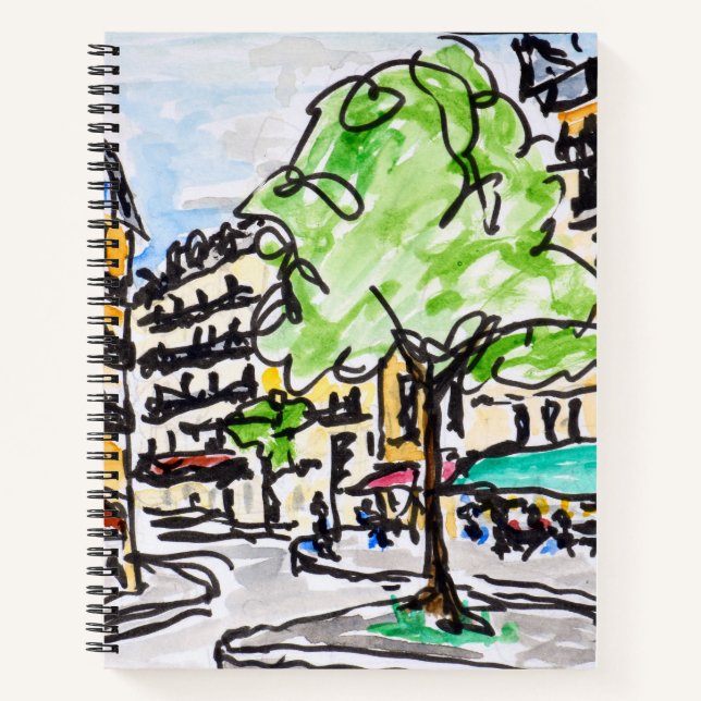 Carrefour de l'Odeon, Paris, France Notebook (Front)