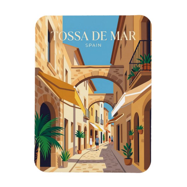 Carrer des Socors Spain Magnet (Vertical)