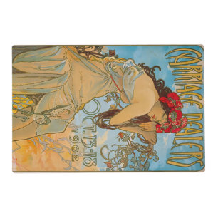 Carriage Dealers by Alphonse Mucha (1902) Placemat