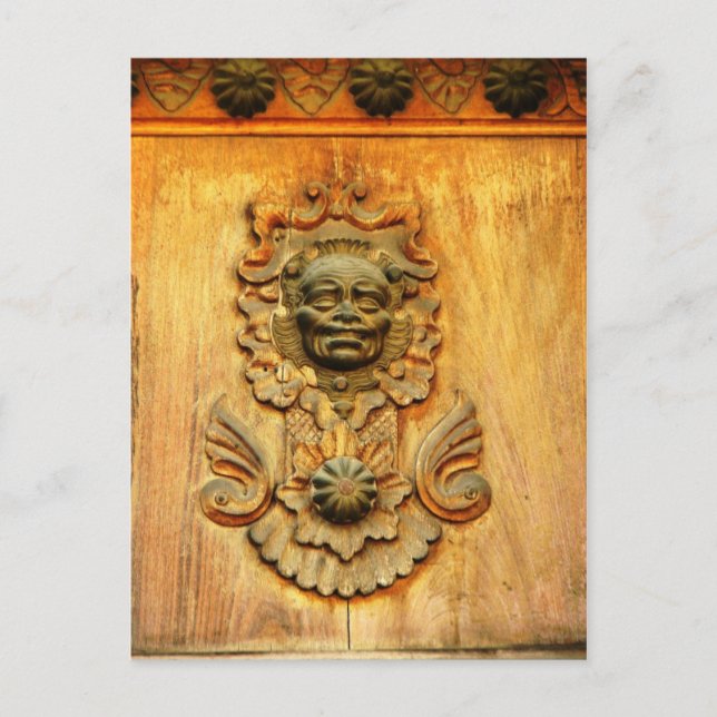 Carriage door, Antigua, Guatemala Postcard (Front)