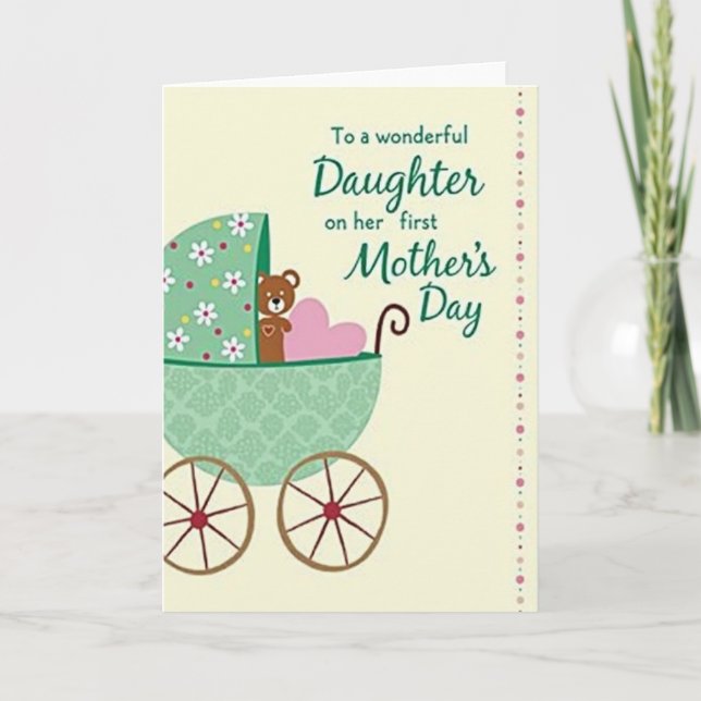 Carriage Mothers Day Scene Card (Front)