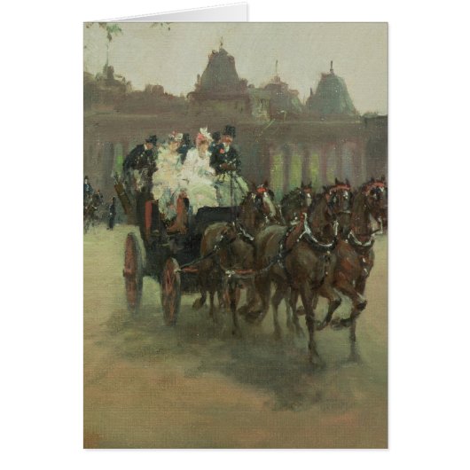Carriages at Hyde Park Cards (Front)