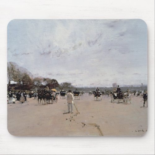 Carriages on the Champs Elysees Mouse Pad